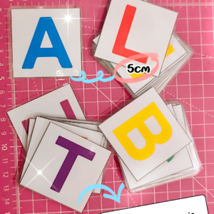 cartas abc 5cm